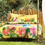 Постельное белье TAC BAMBOO LEMON бамбуковый сатин deluxe жёлтый евро, фото, фотография