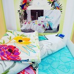 Постельное белье TAC BAMBOO BELIZE бамбуковый сатин deluxe бирюзовый евро, фото, фотография