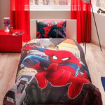 Детское постельное белье TAC SUPERMAN IN CITY хлопковый ранфорс 1,5 спальный, фото, фотография