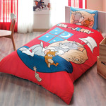 Детское постельное белье TAC TOM & JERRY GOOD NIGHT хлопковый ранфорс 1,5 спальный, фото, фотография