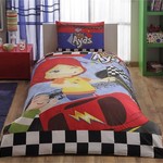 Детское постельное белье TAC AYAS RACE хлопковый ранфорс 1,5 спальный, фото, фотография