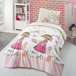 Постельное белье подростковый Altinbasak NICE DAY хлопковый ранфорс розовый 1,5 спальный, фото, фотография