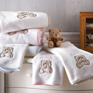 Подарочный набор детских полотенец Tivolyo Home LOVELY хлопковая махра 50х90, 70х130 розовый