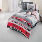 Детское постельное белье Cotton Box GIRLS & BOYS REDCAR хлопковый ранфорс красный 1,5 спальный, фото, фотография