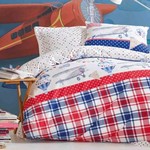 Детское постельное белье Cotton Box GIRLS & BOYS AIR BALLOON хлопковый ранфорс красный 1,5 спальный, фото, фотография