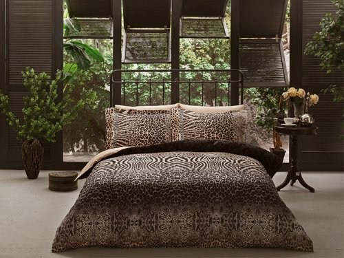 Постельное белье Tivolyo Home WILD LIFE хлопковый люкс-сатин евро, фото, фотография