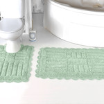 Набор ковриков для ванной Modalin ANCOR хлопок ментол, фото, фотография