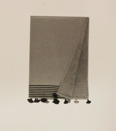 Полотенце-палантин пештемаль Buldans CAPRI хлопок серый 90х160, фото, фотография