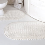 Набор ковриков для ванной Modalin PRIOR хлопок 50х70, 60х100 кремовый, фото, фотография