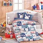 Постельное белье для новорожденных Hobby Home Collection SNOOPY хлопковый поплин синий, фото, фотография