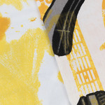 Комплект подросткового постельного белья Hobby Home Collection LIVE MUSIC хлопковый поплин жёлтый 1,5 спальный, фото, фотография