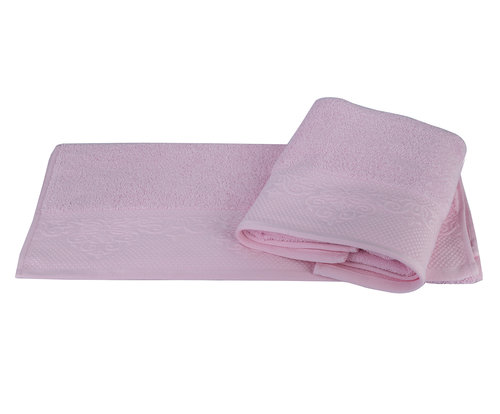Полотенце для ванной Hobby Home Collection ALICE хлопковая махра розовый 70х140, фото, фотография