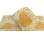 Полотенце для ванной Hobby Home Collection AUTUMN хлопковая махра+велюр жёлтый 70х140, фото, фотография