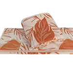 Полотенце для ванной Hobby Home Collection AUTUMN хлопковая махра+велюр оранжевый 100х150, фото, фотография