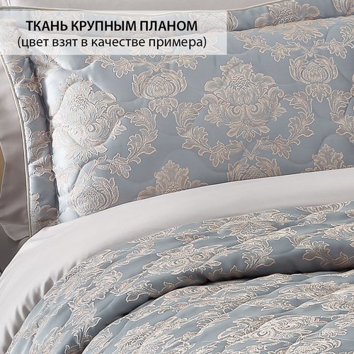 Покрывало Tivolyo Home HAMPTON жаккард бежевый 260х260, фото, фотография
