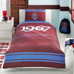 Комплект подросткового постельного белья TAC TRABZONSPOR LOGO хлопковый ранфорс 1,5 спальный, фото, фотография