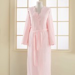 Халат женский Soft Cotton MELIS хлопковая махра розовый L, фото, фотография