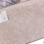 Простынь-покрывало для укрывания Tivolyo Home MARONE хлопковый жаккард розовый 220х240, фото, фотография