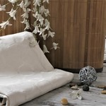 Скатерть прямоугольная Karna LINEN жаккард V5 160х220, фото, фотография