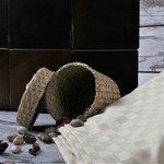 Скатерть прямоугольная Karna LINEN жаккард V11 160х220, фото, фотография