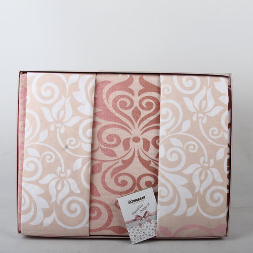 Постельное белье Altinbasak ELFIN хлопковый ранфорс розовый 1,5 спальный, фото, фотография