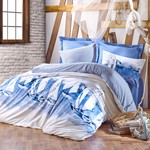 Постельное белье Cotton Box MARITIME PUSLA хлопковый ранфорс синий 1,5 спальный, фото, фотография