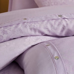 Постельное белье Cotton Box LARISSA сатин-жаккард лиловый евро, фото, фотография