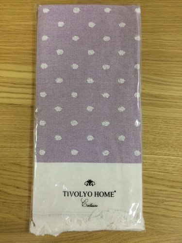Кухонное полотенце Tivolyo Home DOTTY хлопок фиолетовый 50х70, фото, фотография