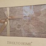 Скатерть прямоугольная Tivolyo Home NATURE жаккард бежевый 160х270, фото, фотография