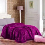 Покрывало Hobby Home Collection YELIZAVETA велсофт тёмно-розовый 220х240, фото, фотография