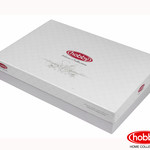 Постельное белье Hobby Home Collection DAMASK сатин-жаккард лиловый+белый 1,5 спальный, фото, фотография