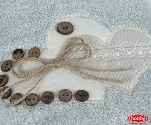 Полотенце для ванной в подарочной упаковке Hobby Home Collection FELISIA-TINA бамбуково-хлопковая махра минт 50х90, фото, фотография