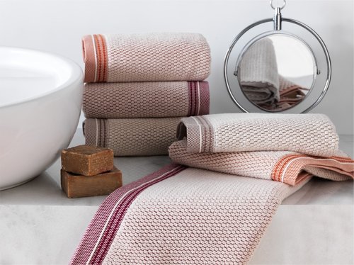 Набор полотенец для ванной 2 пр. Soft Cotton TERRA хлопковая махра оранжевый, фото, фотография