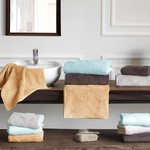 Набор полотенец для ванной 2 пр. Soft Cotton HYPNOS хлопковая махра ментоловый, фото, фотография