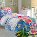 Комплект подросткового постельного белья с покрывалом Hobby Home Collection STELLA хлопковый поплин розовый 1,5 спальный, фото, фотография