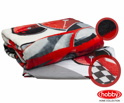Комплект подросткового постельного белья с покрывалом Hobby Home Collection X-RACING хлопковый поплин красный 1,5 спальный, фото, фотография
