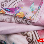 Постельное белье с покрывалом Hobby Home Collection SEREFINA хлопковый поплин персиковый евро, фото, фотография