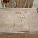 Постельное белье с покрывалом Gelin Home EVIN хлопковый сатин делюкс персиковый евро, фото, фотография