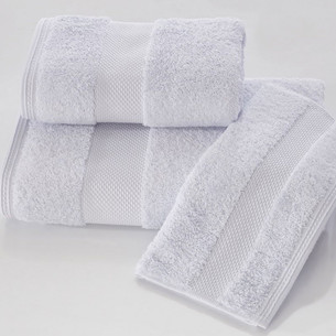Набор полотенец для ванной в подарочной упаковке 32х50 3 шт. Soft Cotton DELUXE хлопковая махра светло-голубой