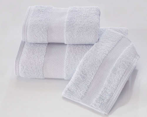 Набор полотенец для ванной в подарочной упаковке 32х50 3 шт. Soft Cotton DELUXE хлопковая махра светло-голубой, фото, фотография