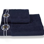 Набор полотенец для ванной 2 пр. Soft Cotton MARINE хлопковая махра синий, фото, фотография