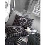 Постельное белье Cotton Box MASCULINE RAMOS хлопковый ранфорс серый 1,5 спальный, фото, фотография