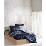 Постельное белье Cotton Box MASCULINE PABLO хлопковый ранфорс синий 1,5 спальный, фото, фотография