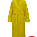 Халат женский Hobby Home Collection ANGORA хлопковая махра жёлтый M, фото, фотография