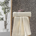 Полотенце для ванной Karna MELTEM хлопковая махра кремовый 50х90, фото, фотография