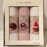 Подарочный набор кухонных полотенец Tivolyo Home POTS хлопковая вафля, фото, фотография