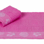 Полотенце кухонное Hobby Home Collection MEYVE BAHCESI хлопковая махра розовый 30х50, фото, фотография