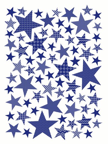Плед-покрывало Karna STARS хлопок/акрил голубой 130х170, фото, фотография