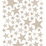 Плед-покрывало Karna STARS хлопок/акрил бежевый 130х170, фото, фотография
