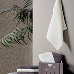 Подарочный набор полотенец-салфеток 30х30 6 шт. FLORI хлопковая махра коричневый, фото, фотография